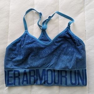 Under Armour Compression Sports Bra Blue M